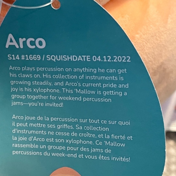 12'" Arco Original Squishmallows Stuffed Jaswares New with Tags - Picture 4 of 11